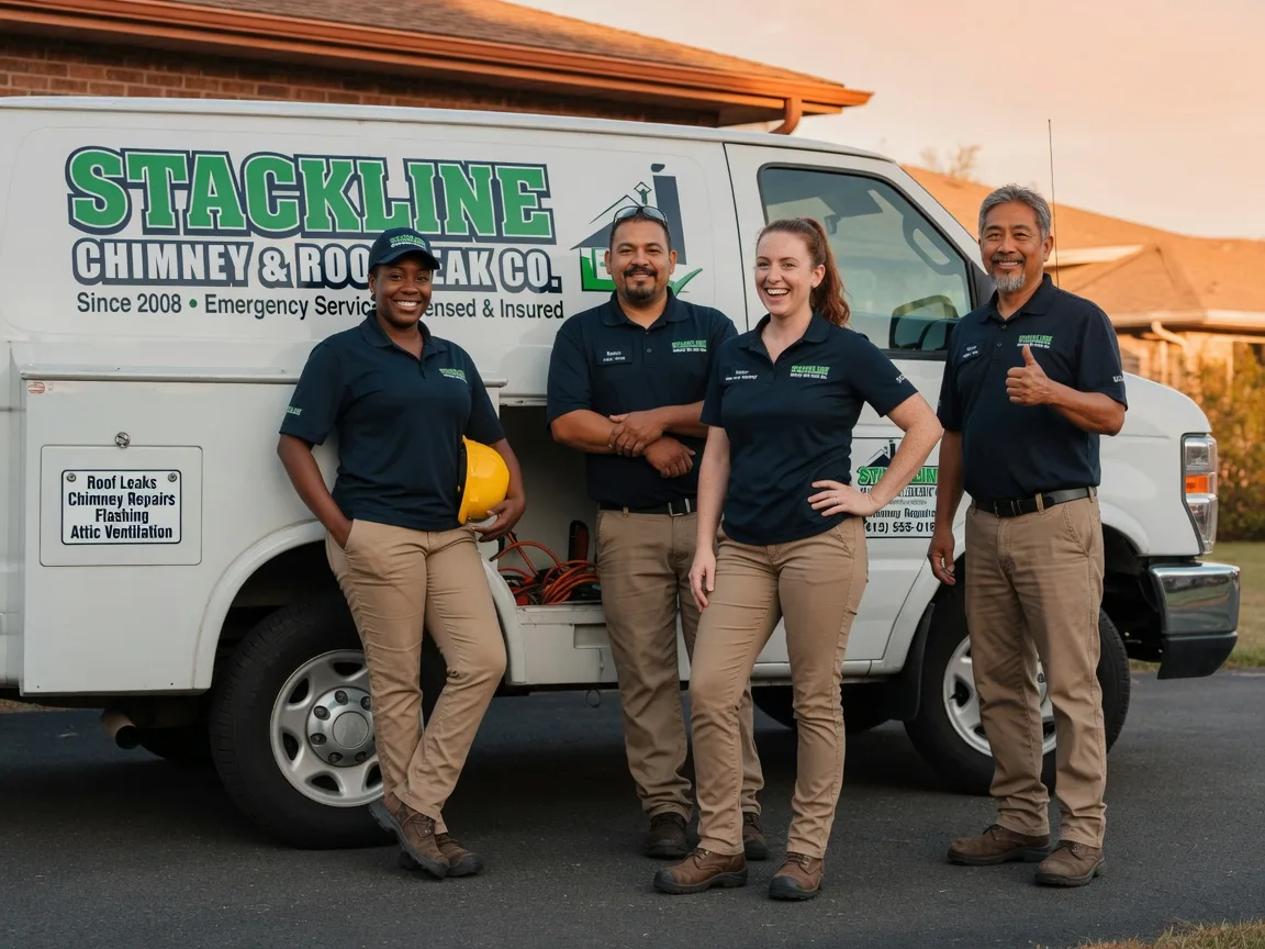 Chimney flashing repair company in Rochert, MN